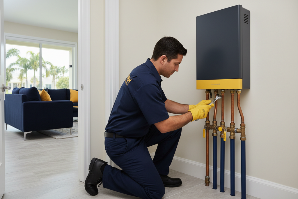 Professional water heater service